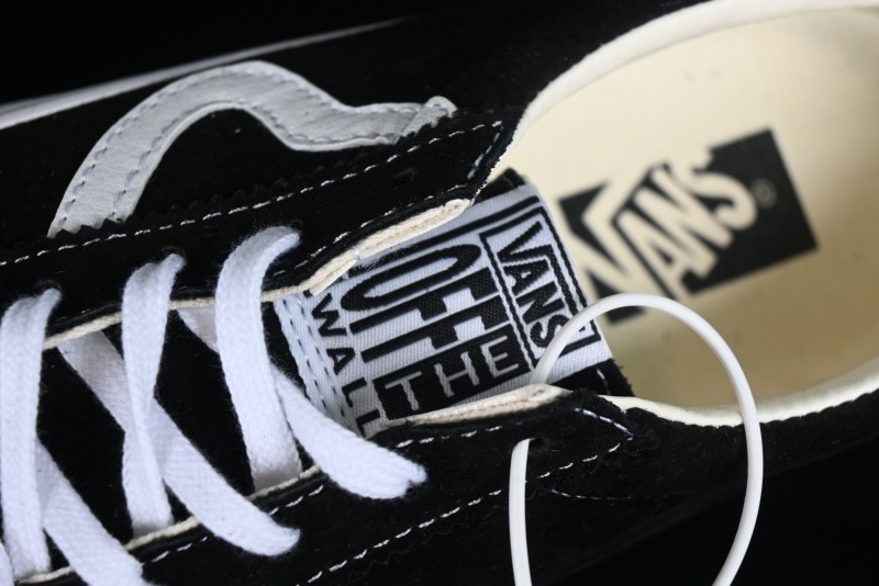Vans Premium Sport 73 Classic Black & White Suede Low-Top Skate Shoes - VN000CR1BA2