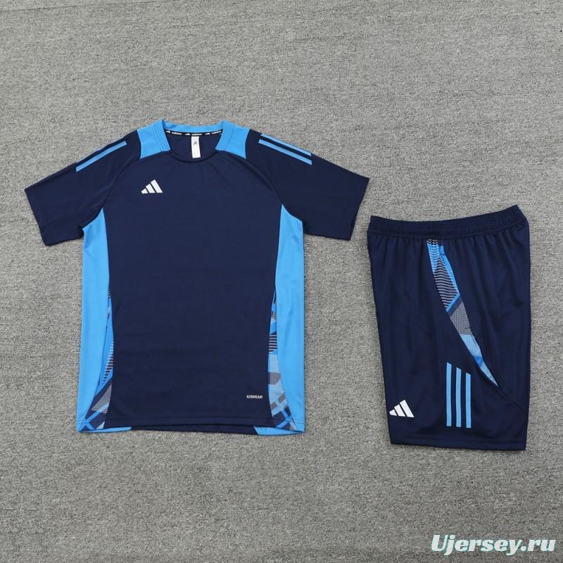 24/25 Adidas Navy Short Sleeve Jersey+Shorts