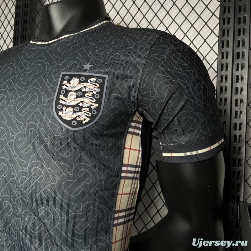 Player Version 2024 England Euro Jordan Black Jersey