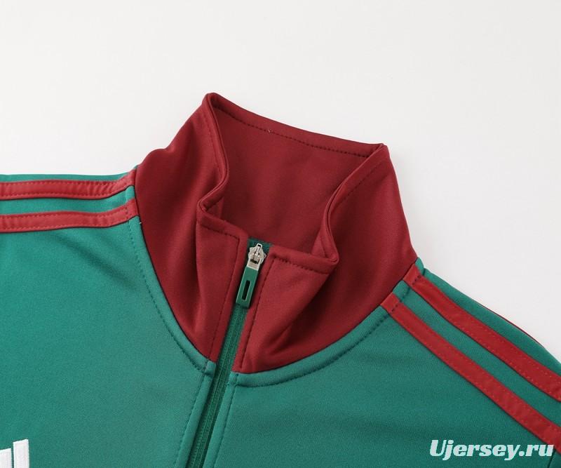 2024 Mexico Green Full Zipper Jacket +Long Pants