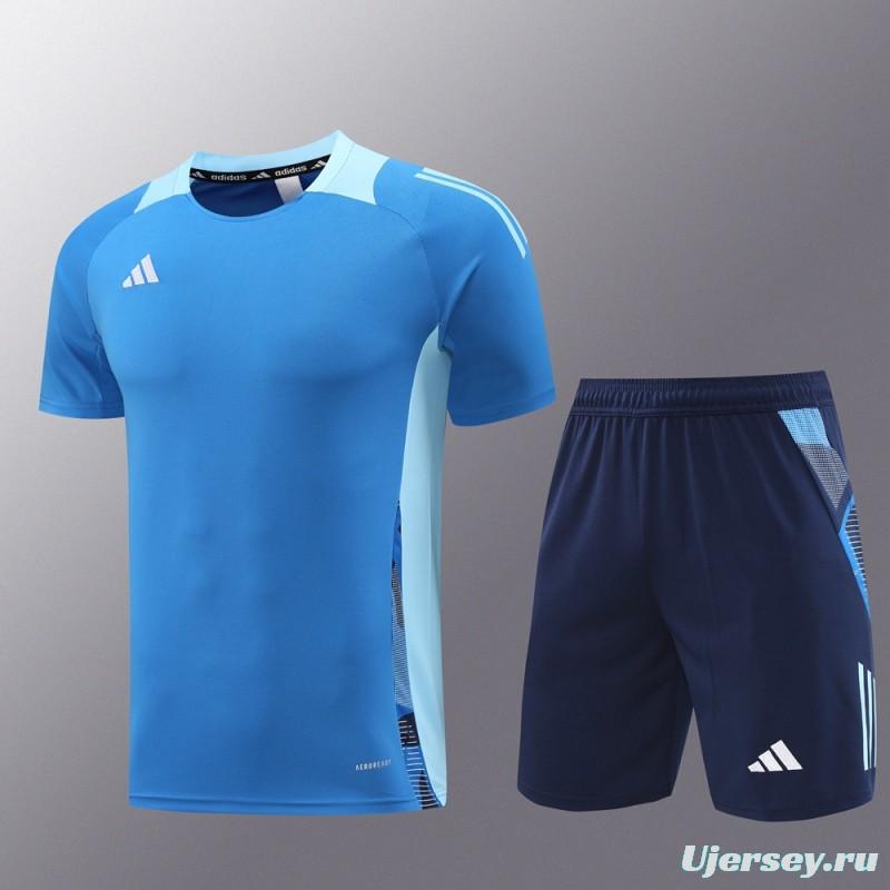 24/25 Adidas Blue Short Sleeve Jersey+Shorts