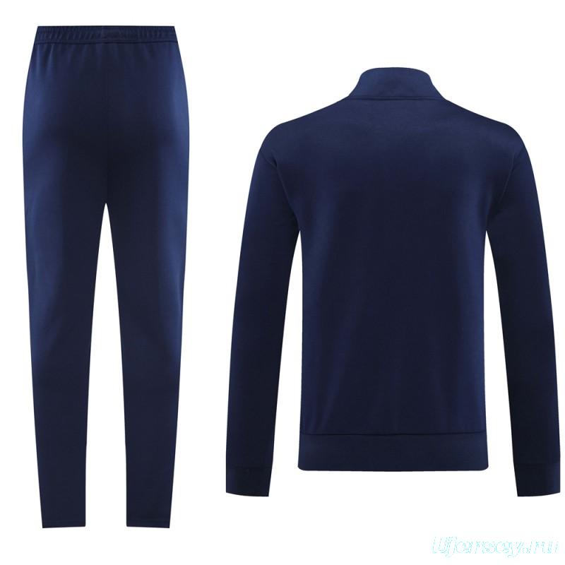 24/25 Adidas Original Navy Full Zipper Jacket +Long Pants