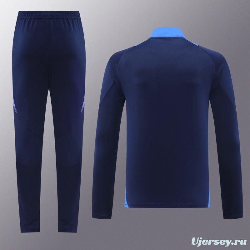 2024 Adidas Navy Half Zipper Jacket +Long Pants