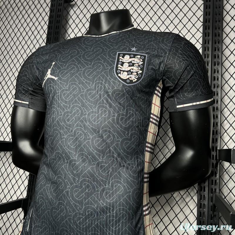 Player Version 2024 England Euro Jordan Black Jersey