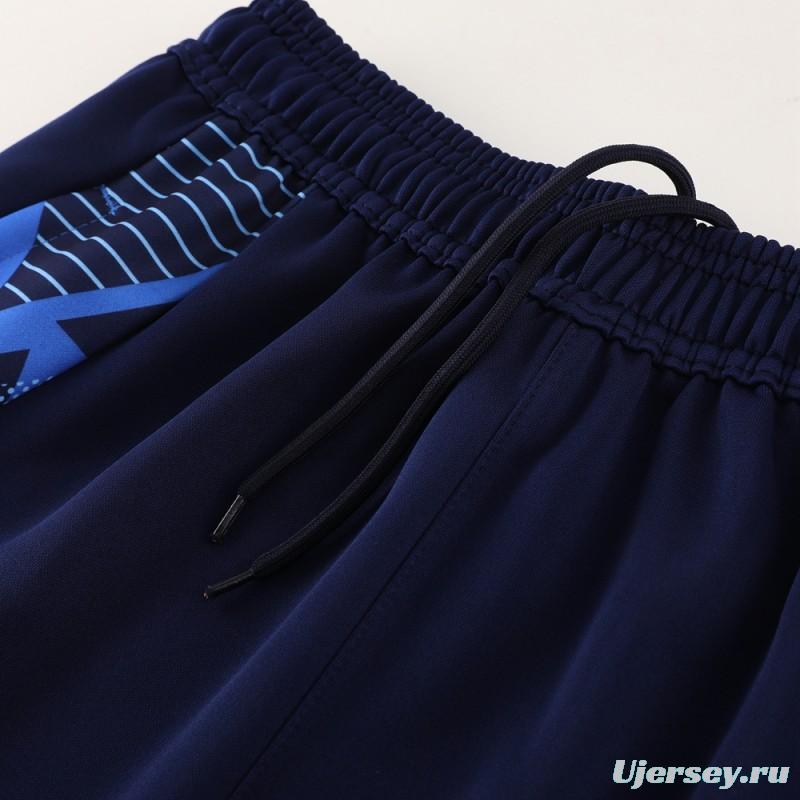 2024 Italy Navy Full Zipper Jacket +Long Pants