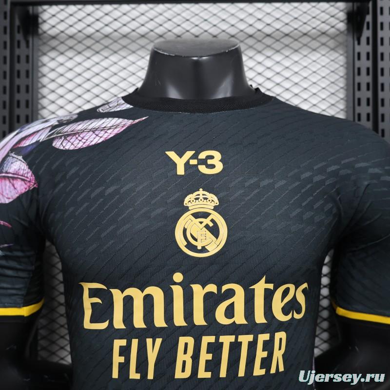 Player Version 2024 Real Madrid x Y3 Black Special Jersey