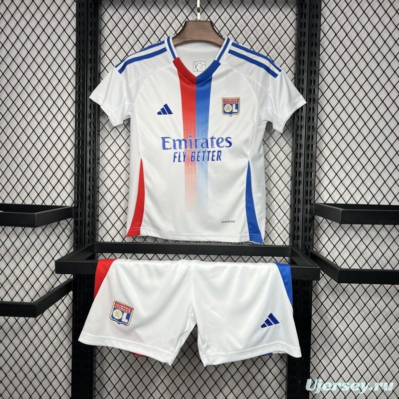 24/25 Kids Olympique Lyonnais Home Jersey