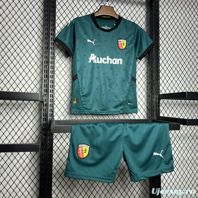 24/25 Kids RC Lens Away Green Jersey