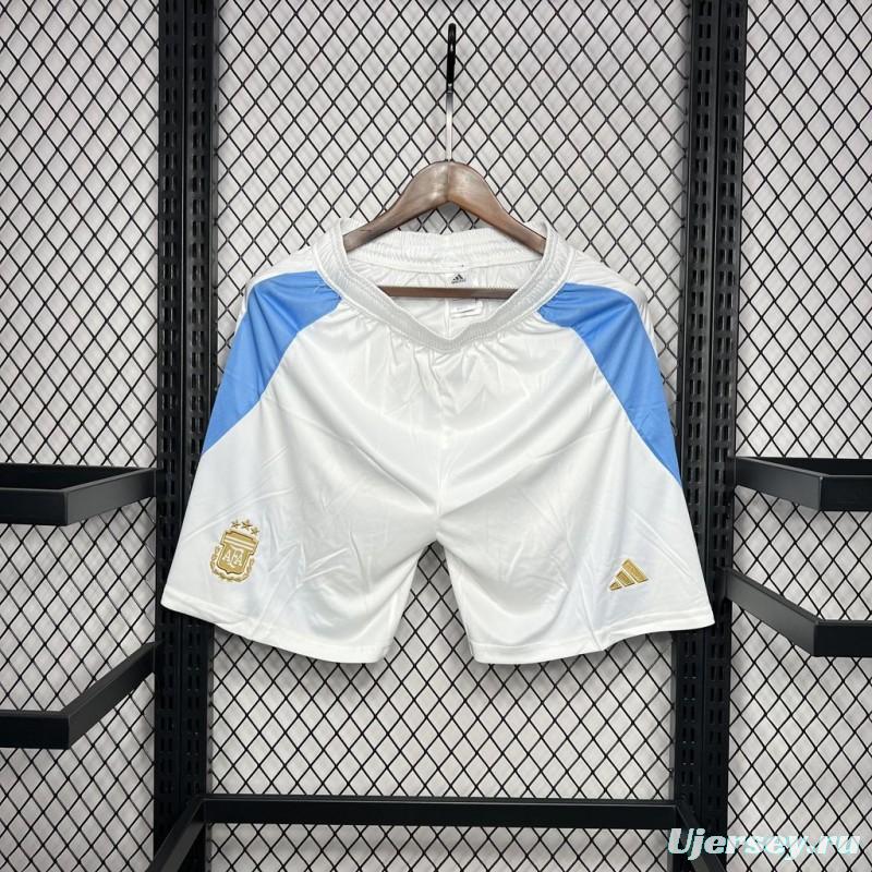 2024 Argentina  Home White Shorts