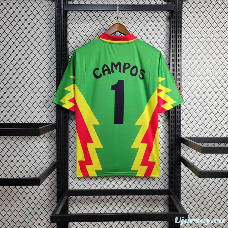 Retro 1998 Mexico CAMPOS 1 WORLD CUP HOME Jersey