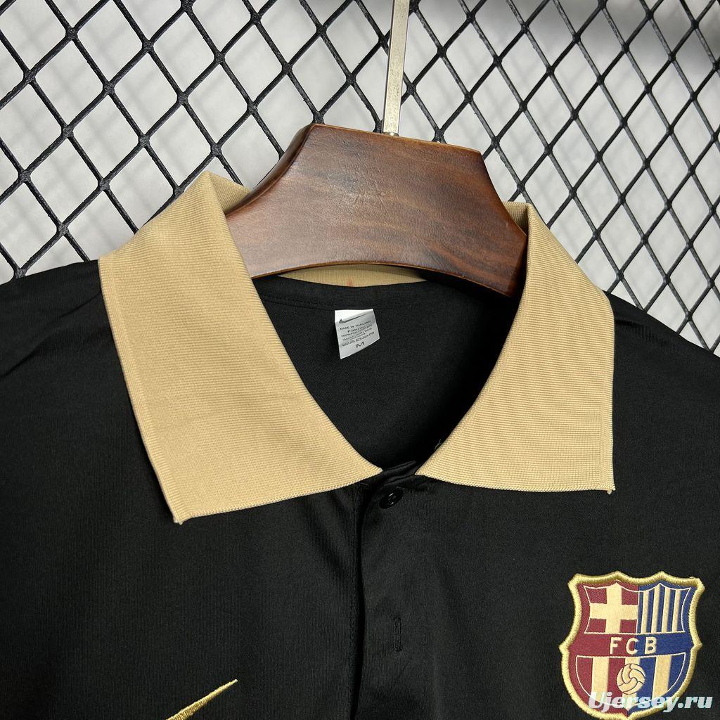 24/25 Barcelona Polo Black Jersey