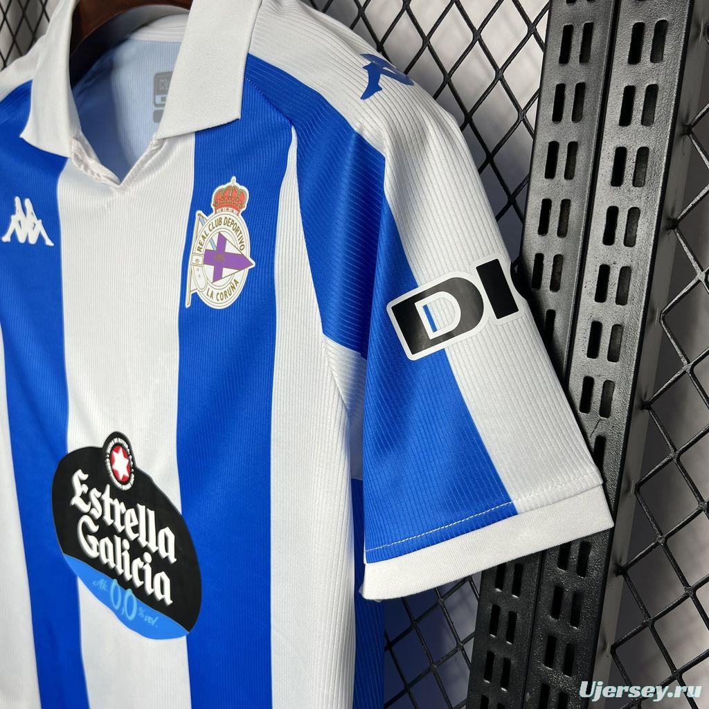 24/25 Deportivo De La Coruna Home Jersey
