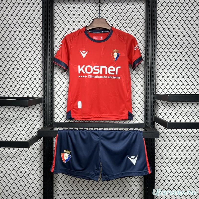 24/25 Kids Osasuna Home Jersey