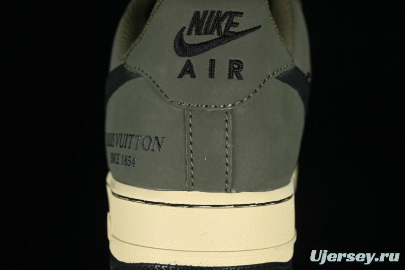 Nike Air Force 1 '07 Low LV Collaboration - Military Green Casual Sneakers - BA8806-223