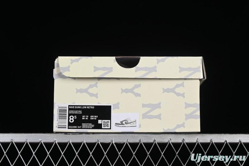 Nike SB Dunk Low MLB Collaboration - Grey Denim Anniversary Custom Low-Top Casual Skate Shoes - DQ1098-347