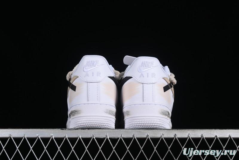 Nike Air Force 1 '07 Low Custom Anime Themed Hand-Painted Swoosh Strap Low-Top Casual Sneakers - ZH0316-013