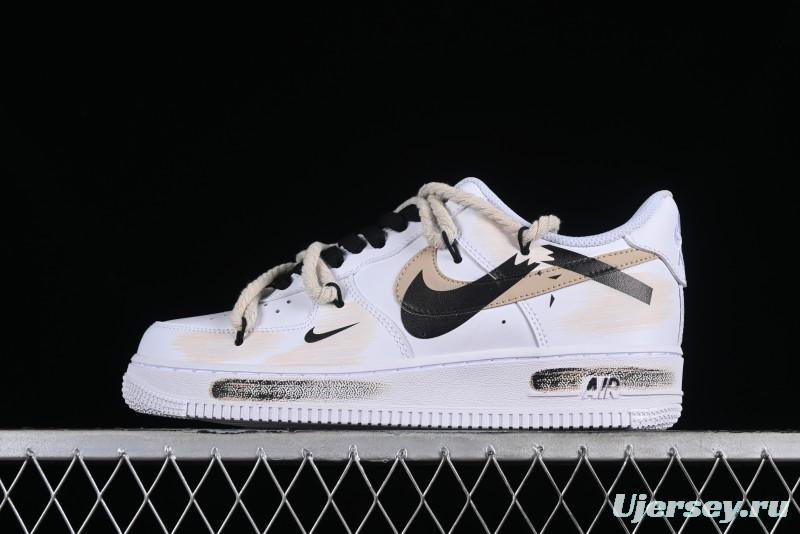 Nike Air Force 1 '07 Low Custom Anime Themed Hand-Painted Swoosh Strap Low-Top Casual Sneakers - ZH0316-013