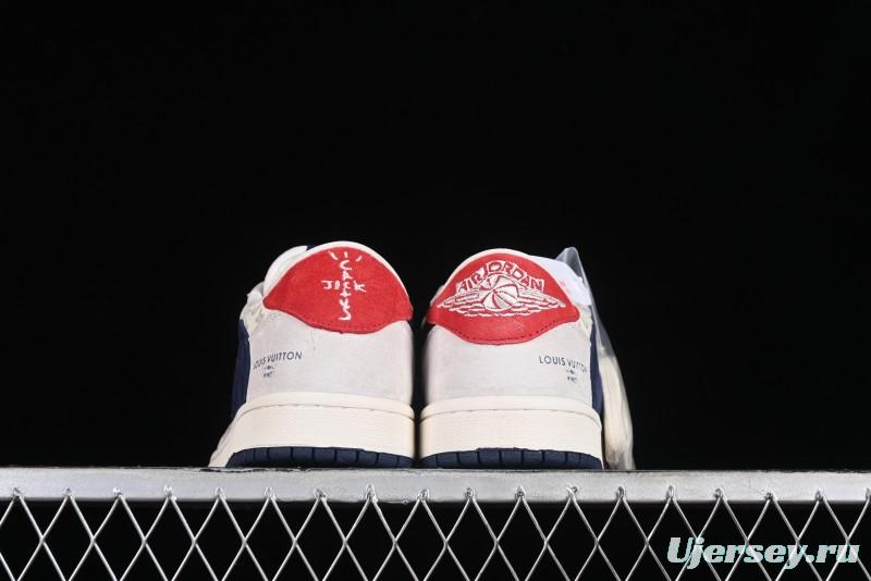Nike Air Jordan 1 Low OG SP Travis Scott x Fragment Design Collaboration Sneakers - YQ2088-668