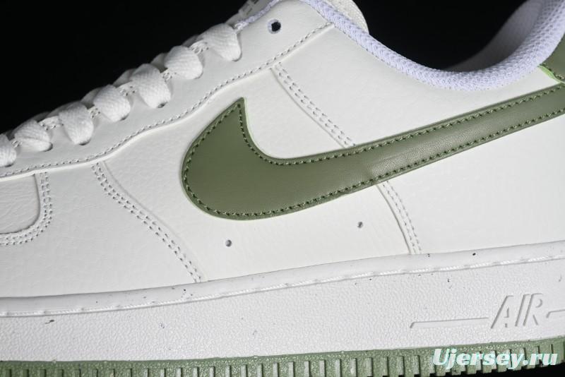 Nike Air Force 1 '07 Low Casual Sneakers in White Green - DV3808-106