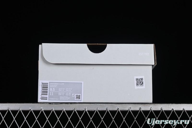 Nike Air Force 1 '07 Low Classic Black White Swoosh Casual Sneakers - FZ0627-010