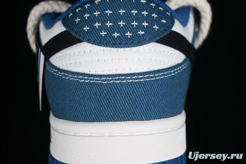 Nike Dunk Low High Street Style Ocean Protection Deconstructed SB Lace-Up Casual Skate Shoes - DV0834-101