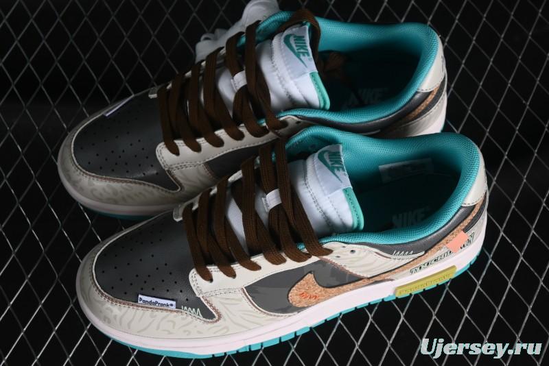 Nike Dunk Low Panda Prank Spring Touchdown Spring Forward Brown Green SB Strap Low Top Casual Skate Shoes - DV0834-101