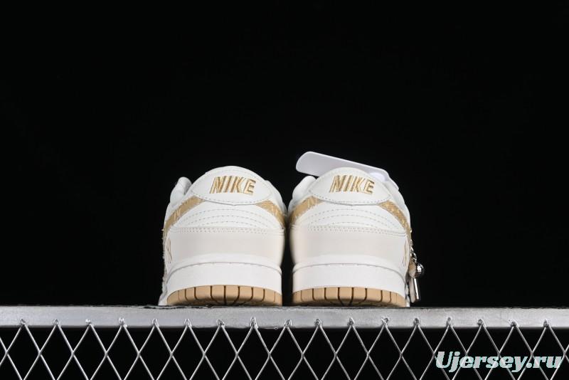 Nike SB Dunk Low MLB Collaboration - Yellow Denim Anniversary Custom Low-Top Casual Skate Shoes - DQ1098-346