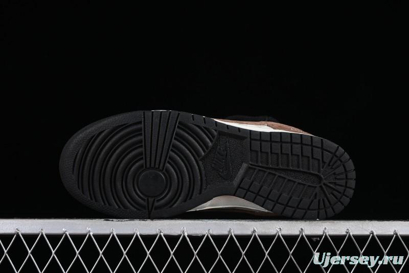 Nike SB Dunk Low LV Collaboration - Black Brown Fade Anniversary Custom Low-Top Casual Sneakers - SJ2068-233