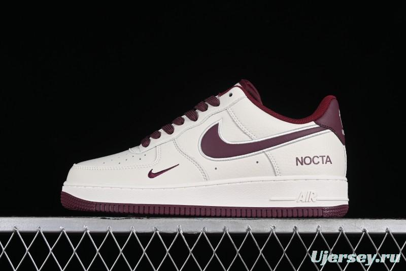Nike Nocta x Nike Air Force 1 '07 Low Casual Sneakers with 3M Reflective Details and Full-Length Air Cushion - NO0224-022