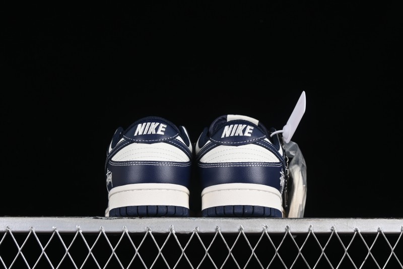 Nike SB Dunk Low Stussy Collaboration - Mark Line Starry Sky Anniversary High-End Custom Low-Top Casual Skate Shoes - BB9898-002