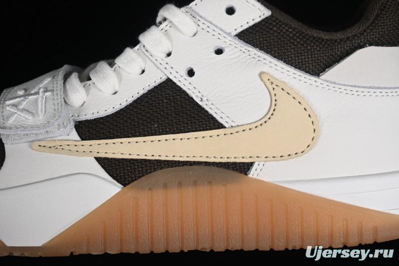 Nike Travis Scott x Jordan Jumpman Jack TR "University Red" Basketball Shoes with Magic Strap - FZ8117-100