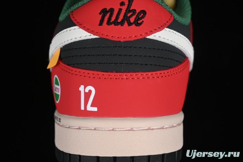 Nike SB Dunk Low Casual Skateboarding Shoes Racing Red/Green - MU0232-361