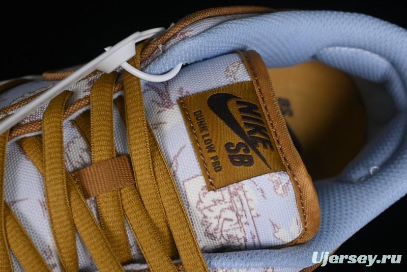 Nike SB Dunk Low Premium "Pastoral Print" Skateboarding Shoes - FN5880-001