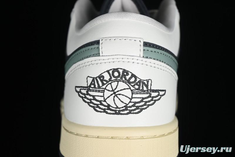 Nike Air Jordan 1 Low AJ1 Black Green Casual Sneakers - DC0774-001