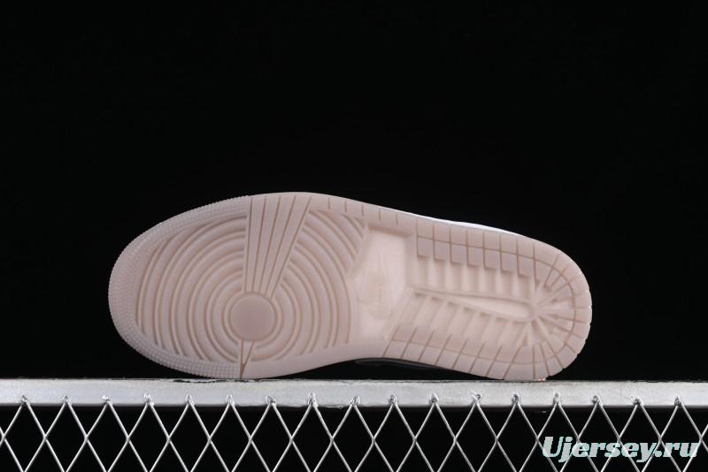 Nike Air Jordan 1 Low "Metallic Silver" Casual Sneakers with Metallic Accents - FN5030-001