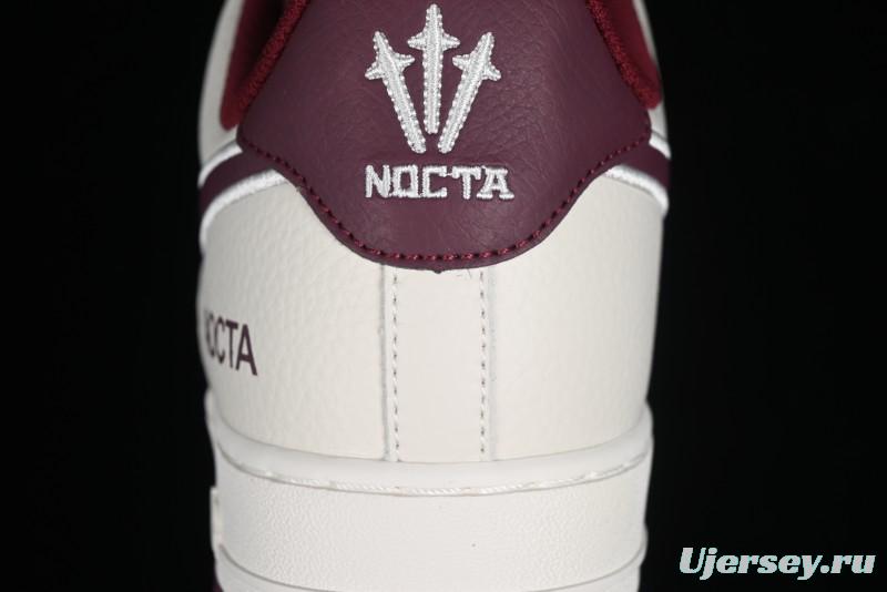 Nike Nocta x Nike Air Force 1 '07 Low Casual Sneakers with 3M Reflective Details and Full-Length Air Cushion - NO0224-022