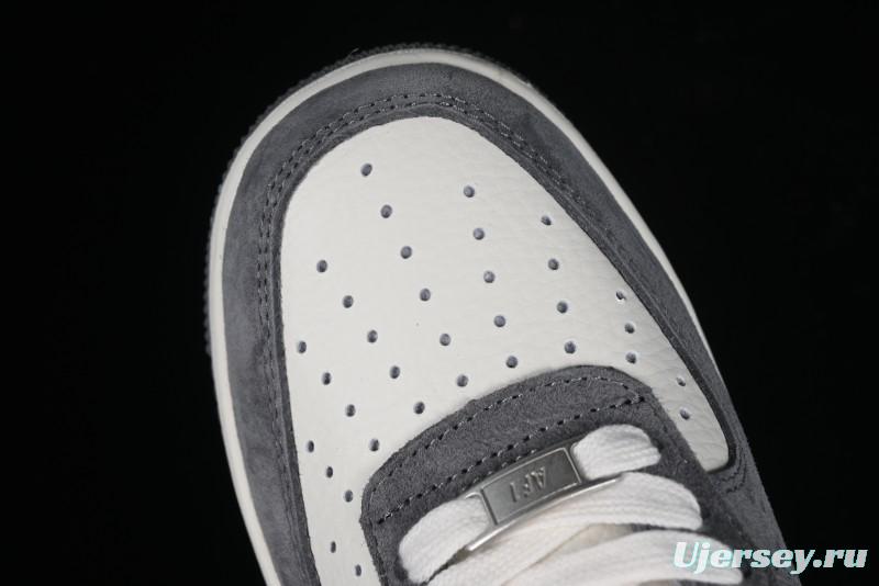 Nike Air Force 1 '07 Low LV Collaboration - Beige Grey Pigskin Casual Sneakers - HD1968-011