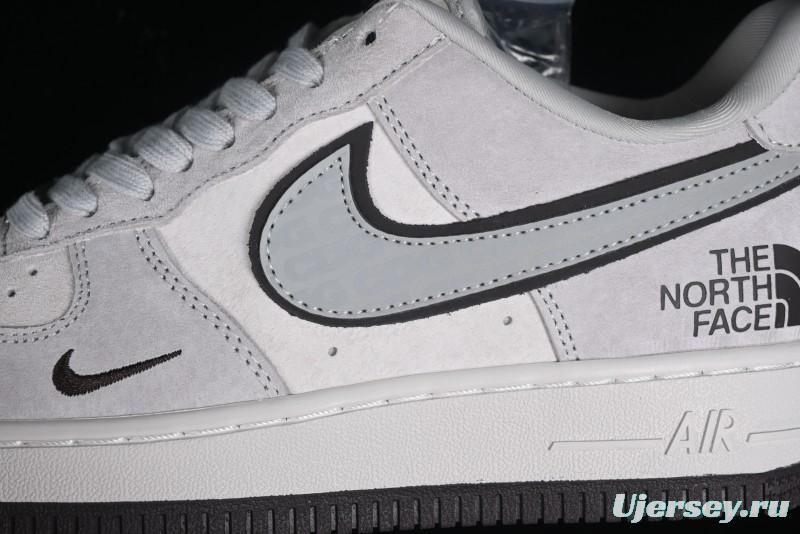 Nike Air Force 1'07 Low The North Face CDG Collaboration - Beige Grey Pigskin Low-Top Casual Sneakers - HD1968-015