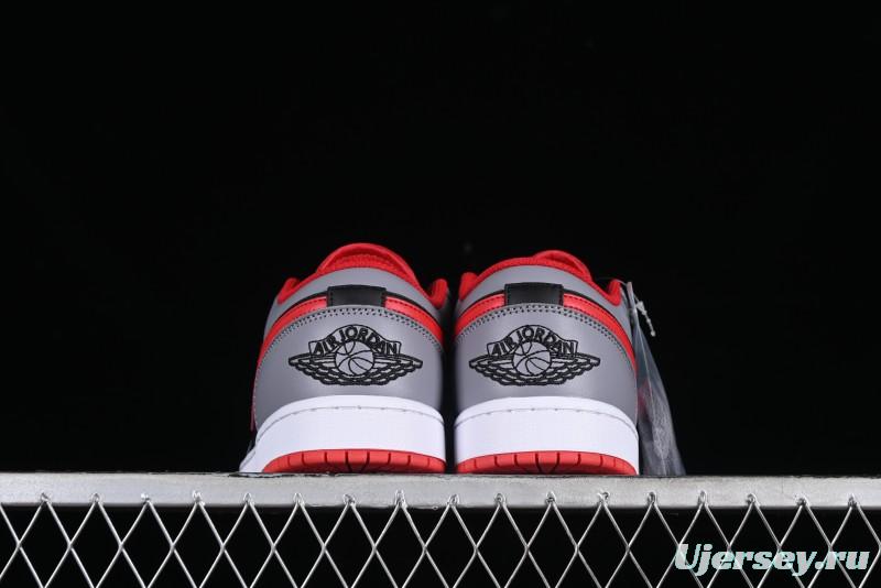 Nike Air Jordan 1 Low AJ1 Cement Grey Low-Top Casual Sneakers - 553558-060