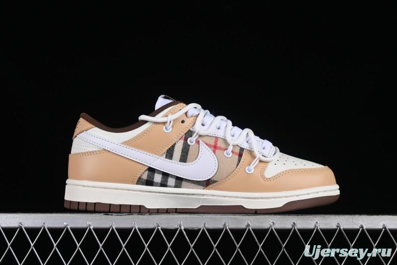 Nike Dunk Low Plaid Variation Retro SB Lace-Up Low-Top Casual Sneakers - DD1503-124