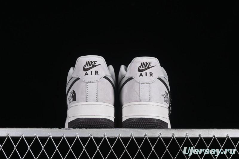 Nike Air Force 1'07 Low The North Face CDG Collaboration - Beige Grey Pigskin Low-Top Casual Sneakers - HD1968-015