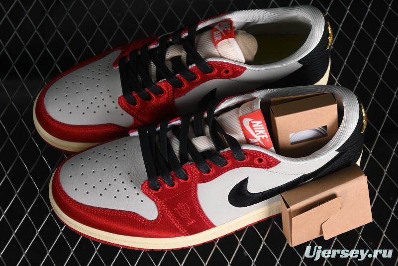 Nike Trophy Room x Jordan 1 Low OG "Away" Casual Sneakers - FN0432-100