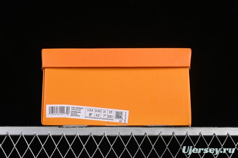 Nike Air Jordan 1 Low OG SP Travis Scott x Fragment Design Collaboration - LX1988-400