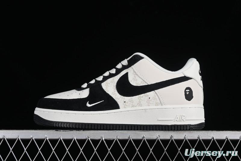 Nike Air Force 1 '07 Low BAPE Collaboration - White Black Camo Casual Sneakers - BA8806-845