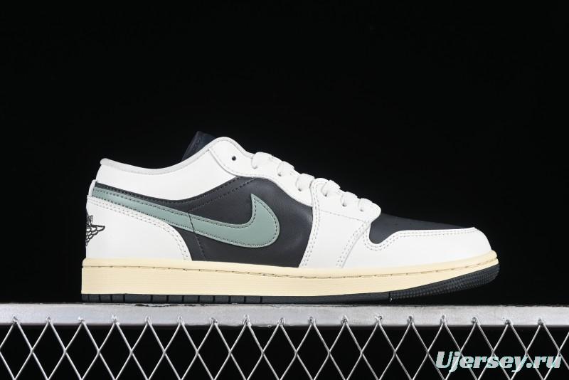 Nike Air Jordan 1 Low AJ1 Black Green Casual Sneakers - DC0774-001