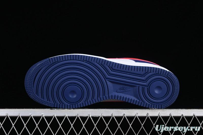 Nike Air Force 1 '07 Low White Blue Red Casual Shoes - CZ9164-100