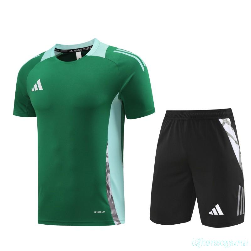 24/25 Adidas Green Short Sleeve Jersey+Shorts