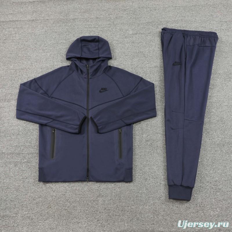 24/25 Nike Navy Hoodie Full Zipper Jacket +Long Pants