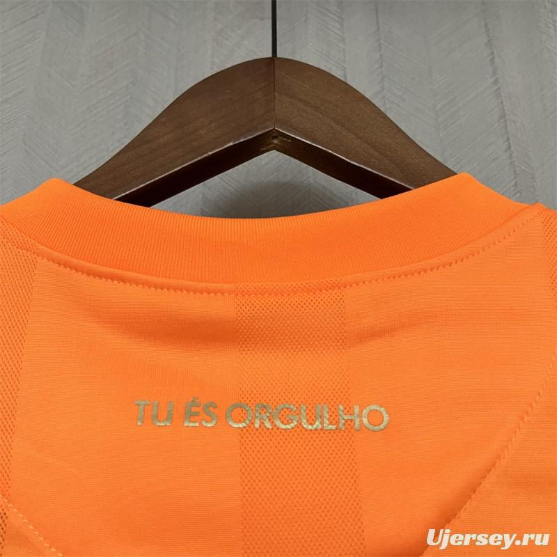 2010 Retro Corinthians Goalkeeper Orange Jersey