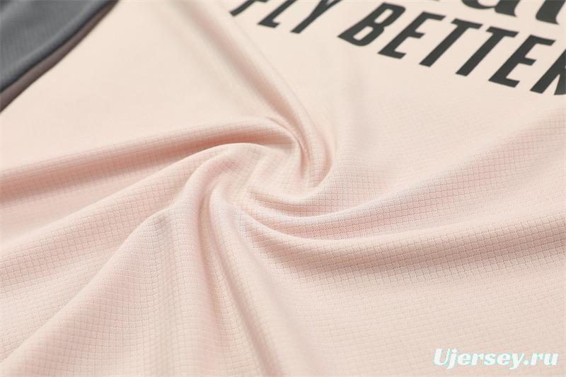 24/25 Real Madrid Pink Short Sleeve Jersey+Shorts